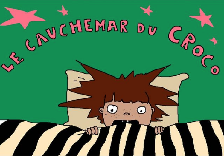 Un dessin enfantin Le cauchemar du croco