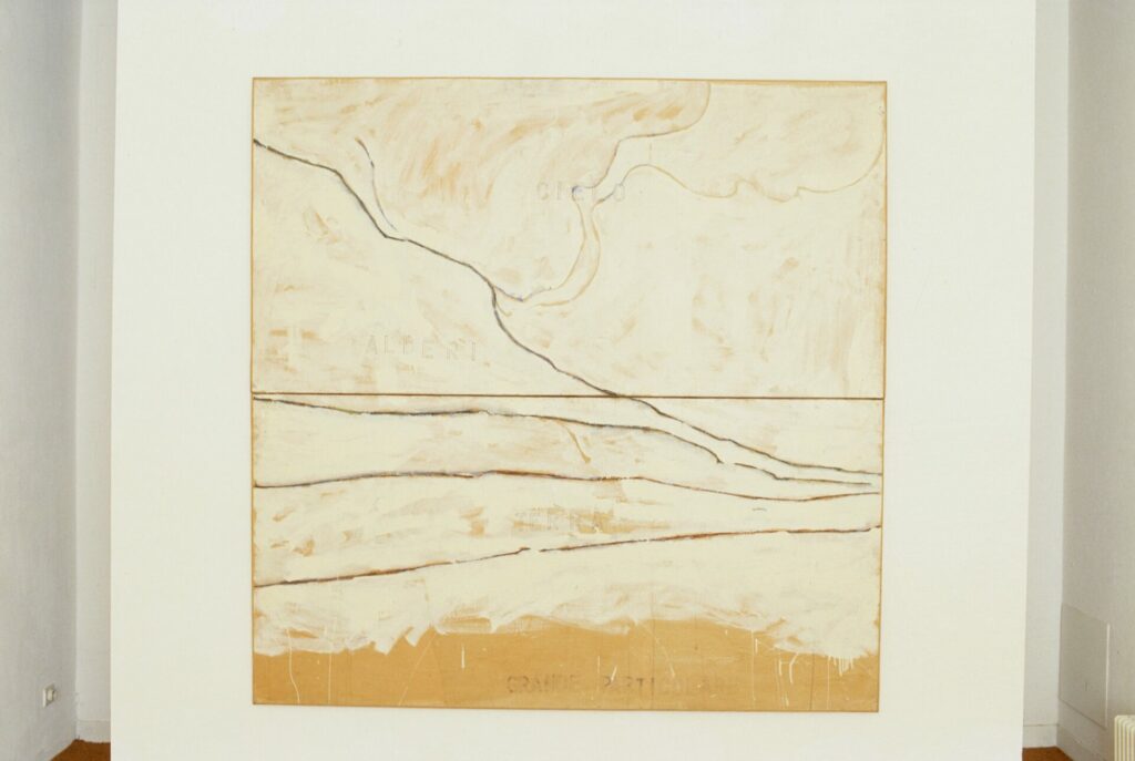 émail sur papier sur toile