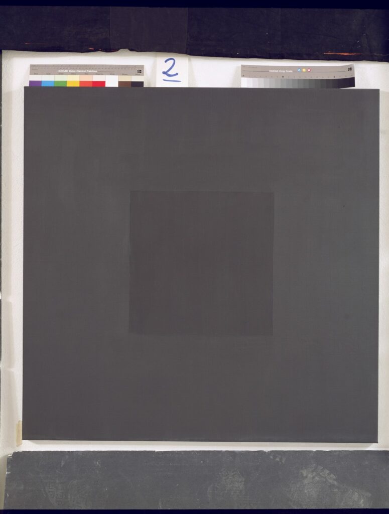 peinture monochrome ou presque noir